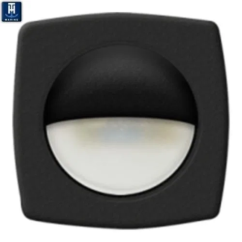 LED-51891-DP – T-H MARINE Boat Deck Light, Recessed Mount 15 Milliampere White 3-LED Bulb 2-1/4 Inch Length Square 15...